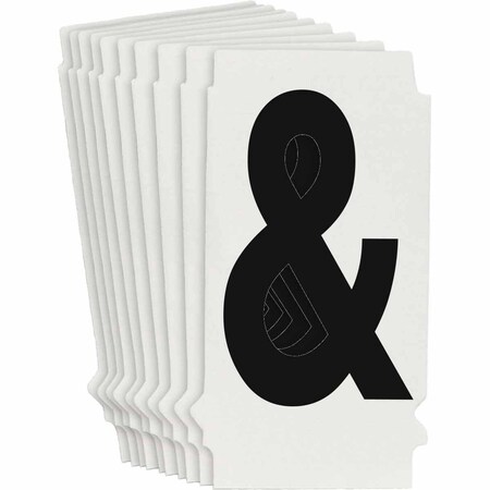 Brady Quik-Align 8205 Series Polyester 1.5 in Lbl Legend: & Black 10PK 8205P-&